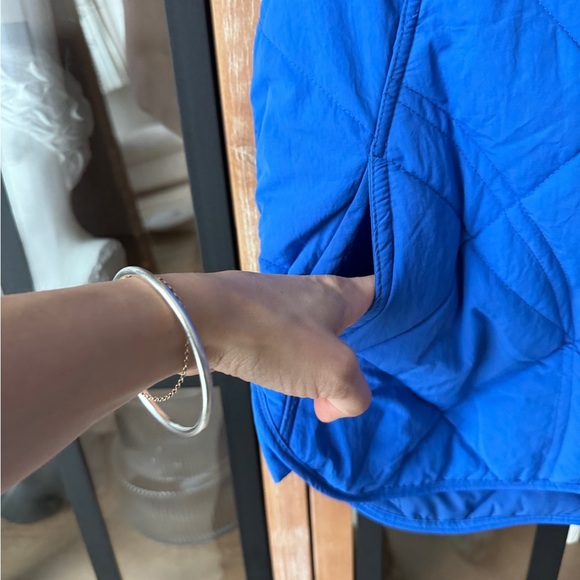 Amazon quilted vest jacket snaps cobalt fp movement pockets quinn puffer - Picture 5 of 6